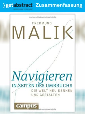cover image of Navigieren in Zeiten des Umbruchs (Zusammenfassung)